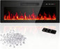 36" Electric Fireplace Insert, Wall Mounted & Recessed Heater, Slim by ReinventingtheGoodinLife