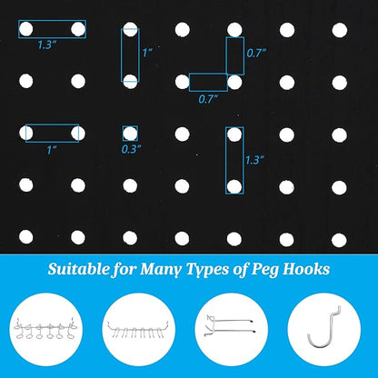 Bonnlo 4 Panel Pegboard Freestanding, 5 FT Portable Display Board Organizer - Image 5