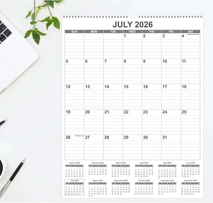 Large Calendar 2026 with Spiral Bound - Image 7