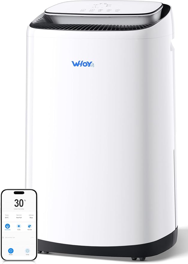 WHOY Dehumidifier for Basement 6, 000 Sq Ft, 120 Pints Max. Smart Compressor by WHOY