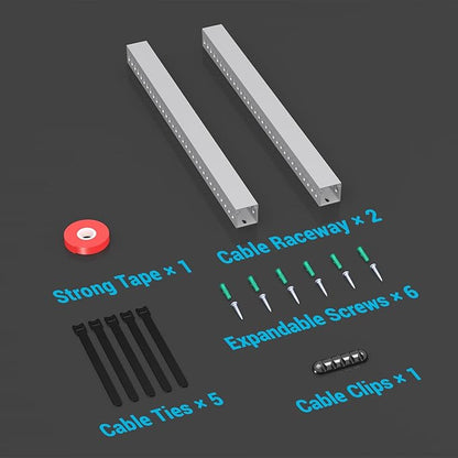Open Slot Wire Duct Kit, 31.4" Server Rack Cable Management, Cable Management - Image 6