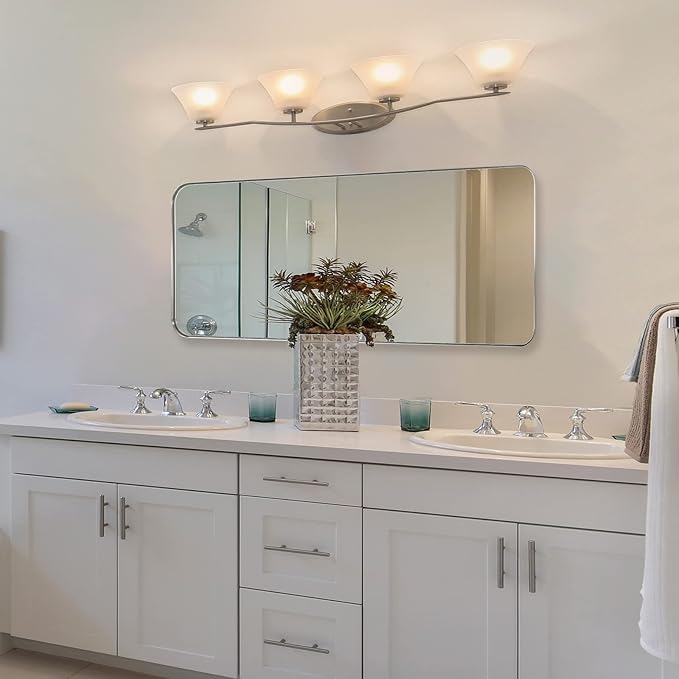 ANDY STAR 18" x 48" Full Length Wall Mirror, Large Brushed Nickel Mirror - Image 8