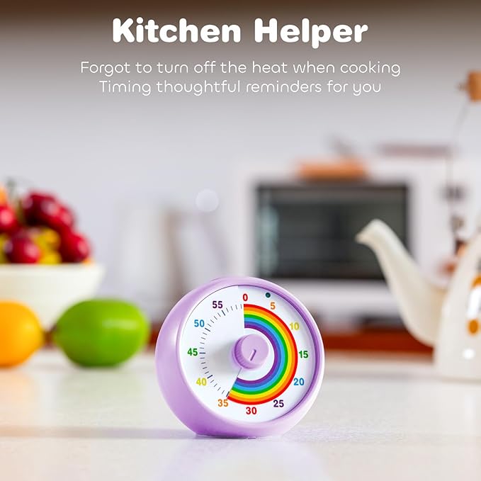 Visual Timer for Kids, 60-Minute Countdown for Classroom Office Kitchen - Image 6