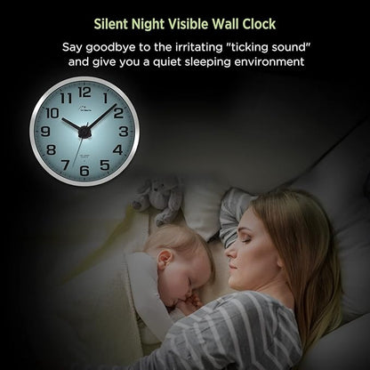 WallarGe Night Light Wall Clock - Image 6
