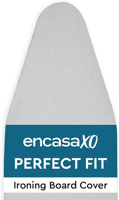 Encasa XO Ironing Board Cover And Pad 42"x14" - 4mm Felt & 2mm foam Metallized by EncasaXO