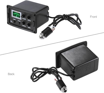 Acoustic Guitar Tuner, 3-Band EQ Equalizer LCD Display Volume Control Bass - Image 3