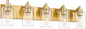 METWET 5-Light Bathroom Light Fixtures, 30 Inch Brushed Gold Vanity Light by Metwet