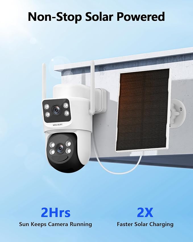 WEILAILIFE 【All-in-One Security System】 4MP Security Cameras Wireless Outdoor - Image 5
