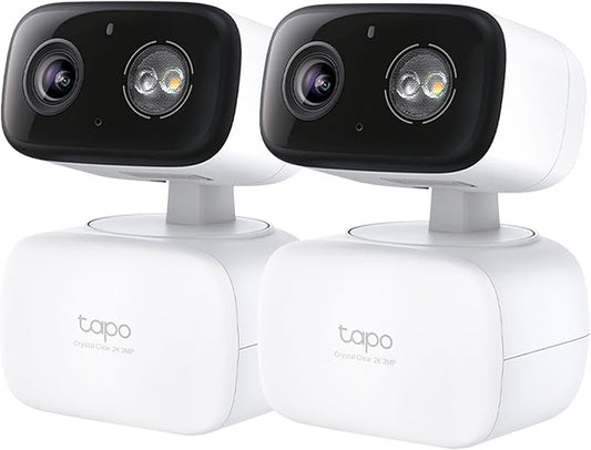 Tapo 2K Indoor/Outdoor Pan/Tilt Wired Security Camera by Tapo