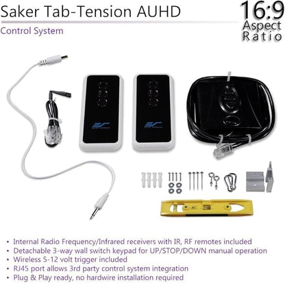 Elite Screens Saker Tab-Tension AcousticProUHD RC1 Kit, Acoustically Sound - Image 3