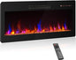 BELLEZE 36" Electric Fireplace Heater, 1400 W Recessed & Wall Mounted Electric by BELLEZE