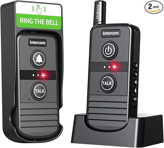 Wireless Intercom Doorbell, Intercoms Wireless by PANDAAR