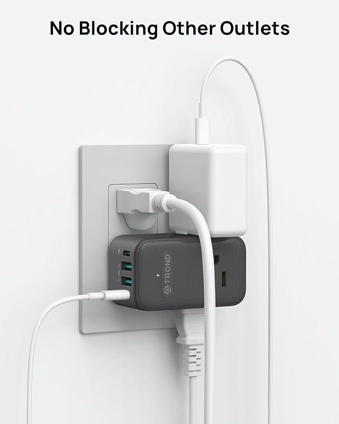 TROND Multi Plug Outlet Extender, 3 AC Outlet Adapter - Image 5