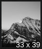 Frame It Easy 33 x 39 Black Grain Wood Frame by FrameItEasy