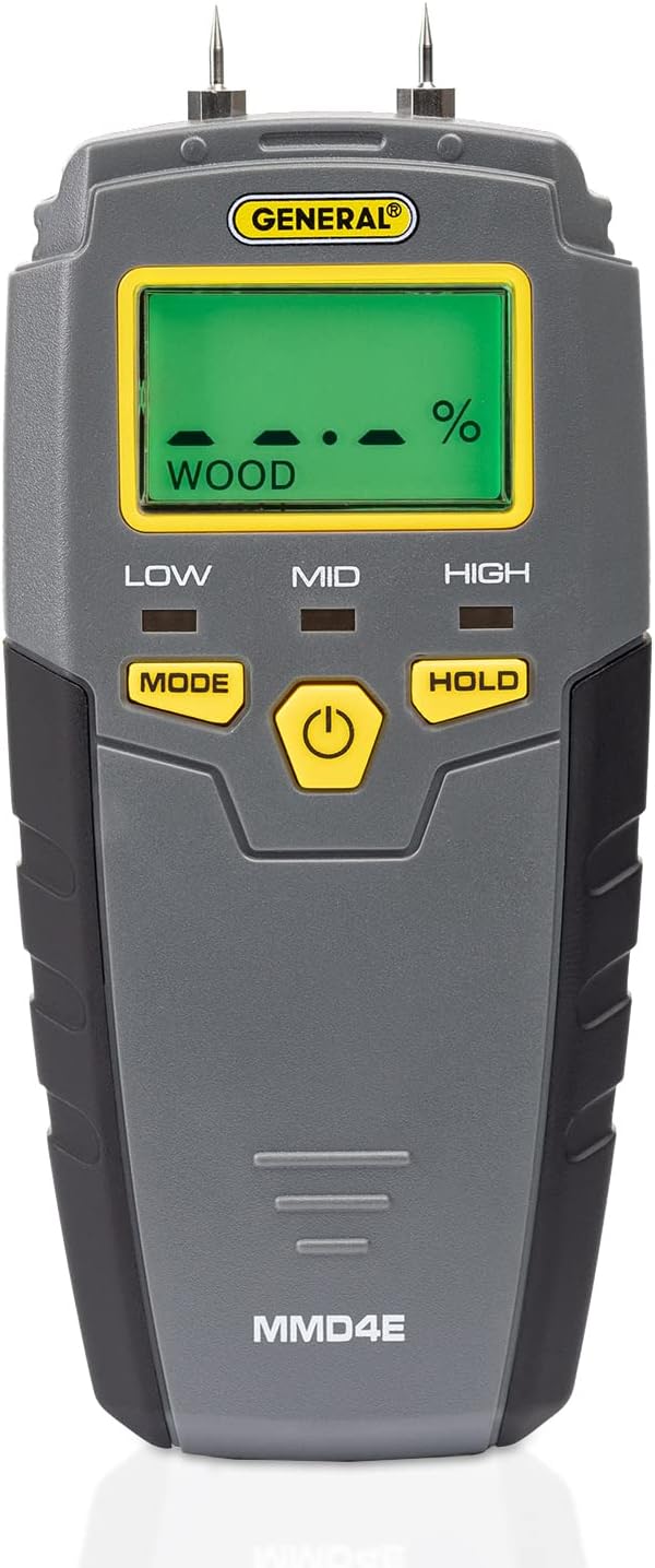 General Tools MMD4E Digital Moisture Meter, Water Leak Detector, Moisture Tester by GeneralTools