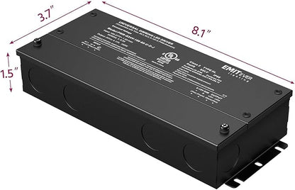 EMITEVER Dimmable Led Driver, 2 Packs 100W AC 110V-277V to DC 24V Transformer - Image 3