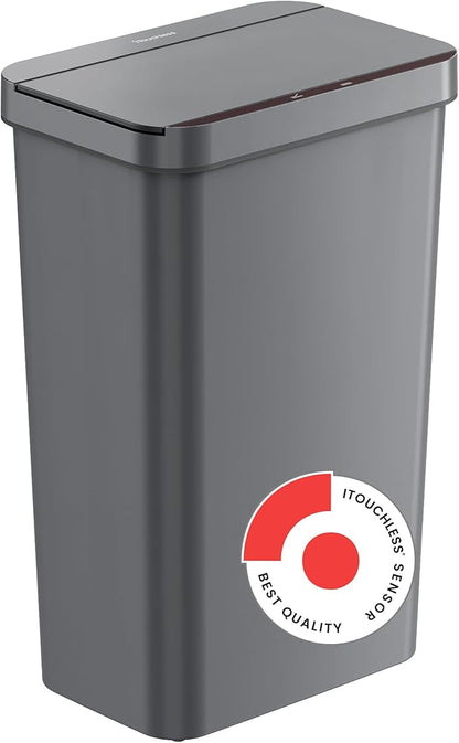 iTouchless Prime 13.2 Gallon Sensor Trash Can, Slim and Space-Saving, Durable by iTouchless