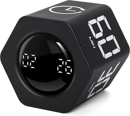 Productivity Timer 1, 60 Minutes Preset, Desk Cube Timer by Exlliy