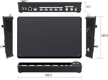 Feelworld L4 Switcher 10.1 Inch Touch Screen Multi-Camera Video Mixer Switcher - Image 2