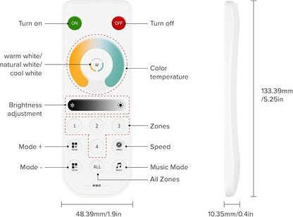 BTF-LIGHTING SP630E Bluetooth Controllers 4 Zones 2.4GHz RF RB2 Remote Kit - Image 8