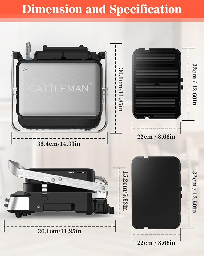 Panini Press Grill Sandwich Maker - Image 2