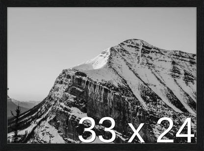 Frame It Easy 33 x 24 Black Grain Wood Frame by FrameItEasy