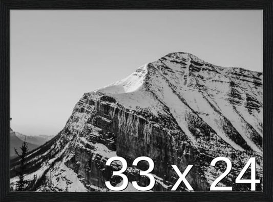 Frame It Easy 33 x 24 Black Grain Wood Frame by FrameItEasy