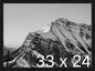 Frame It Easy 33 x 24 Black Grain Wood Frame by FrameItEasy