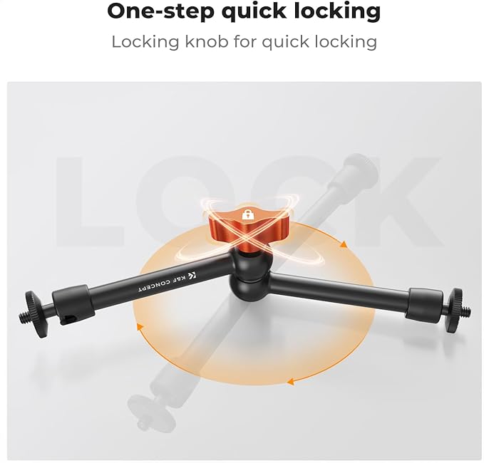 K&F CONCEPT 9.8" Magic Arm Clamp Kit - Image 6