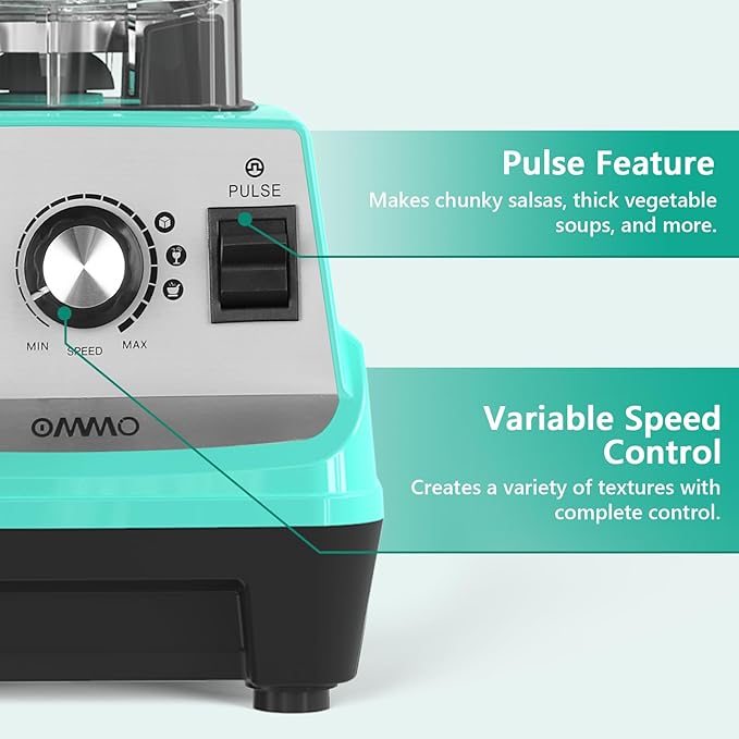 OMMO Blender 1800W, Professional High Speed Countertop Blender - Image 3