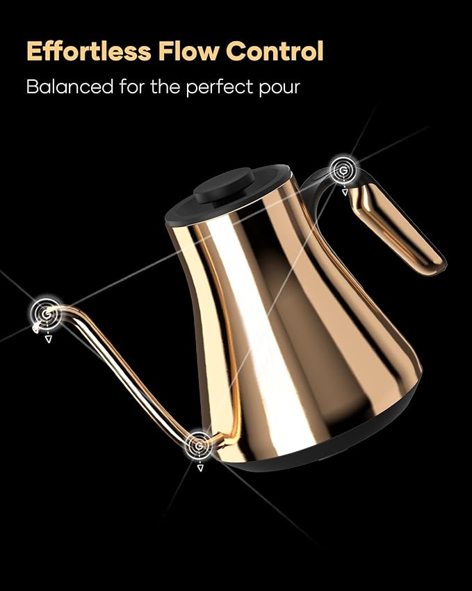 Cocinare FLOW B9 Gooseneck Electric Kettle, Precise Temperature Control - Image 6
