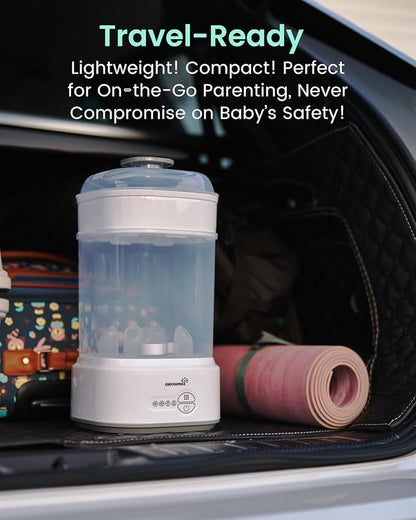 GROWNSY Bottle Sterilizer and Dryer, Compact Electric Steam Baby Bottle - Image 7