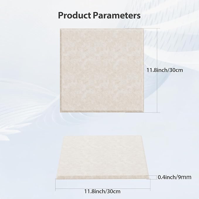 Amantech 12 Pack Acoustic Panels Self Adhesive Sound Proof Foam, High Density - Image 6