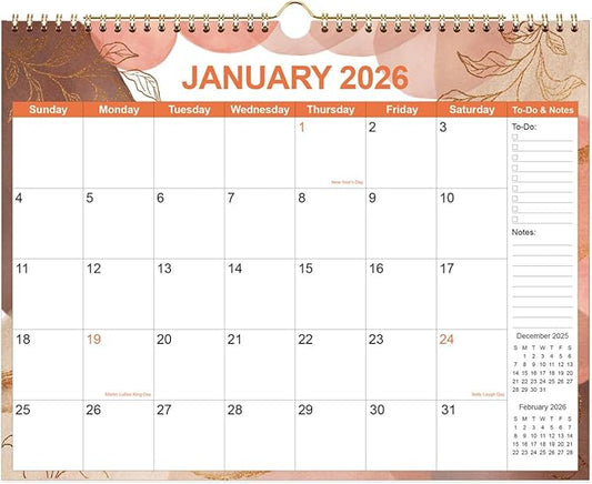 2026 Calendar - Calendar 2026 12 Month Planner from January 2026 to December by Runtioval