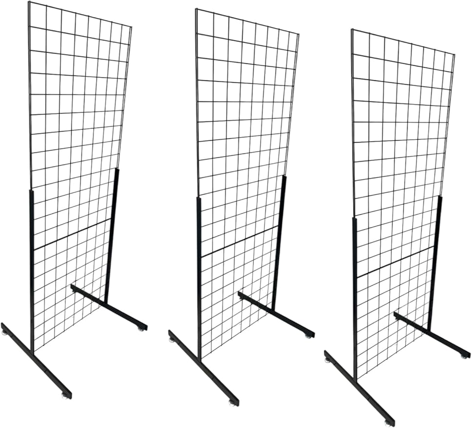 Only Hangers Heavy Duty 2' x 5.5' Gridwall Art Display Panel by Only+Hangers