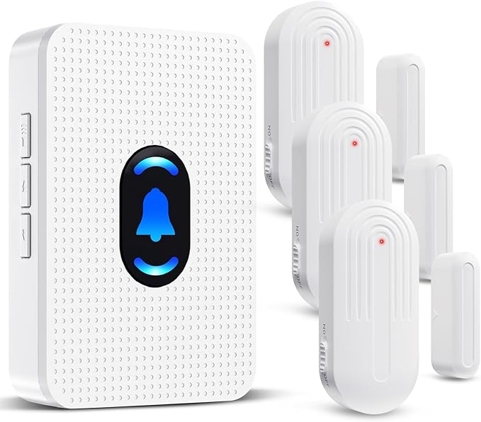 Daytech Wireless Door Chime Alarm System - 800ft Long Range by DAYTECH