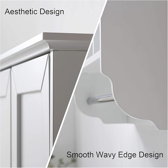 White Bathroom Wall Cabinet - Image 8
