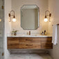 ANDY STAR Brushed Bronze Scalloped Mirror, Antique Scalloped Mirror in Premium by ANDYSTAR