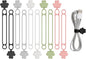 Data Cable Organizer, 2026 Upgrade Silicone Cable Ties Reusable Cable by AprYew