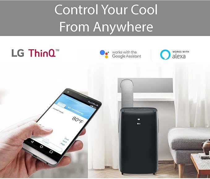 LG 10, 000 BTU Smart Portable Air Conditioner, Cools 450 Sq.Ft., Portable Air - Image 10