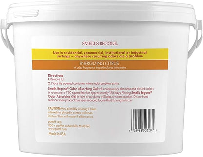 SMELLS BEGONE 1-Gallon Gel Odor Eliminator – High-Capacity, Long-Lasting - Image 3