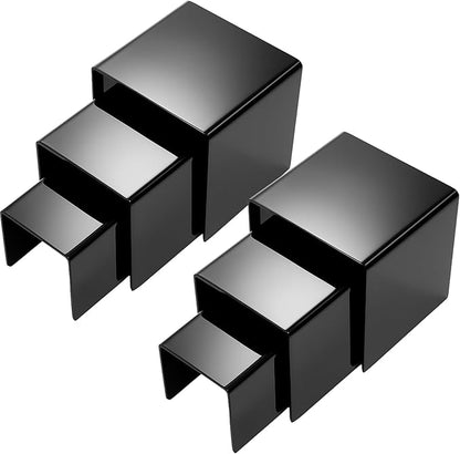 Chuangdi 2 Sets Acrylic Display Risers, Product Stand, Jewelry Display Riser by Chuangdi
