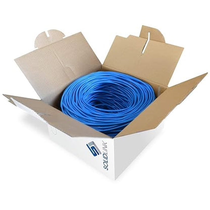 SolidLink CAT5e Ethernet Cable 1000ft – 24AWG Solid CCA UTP Unshielded CAT 5e - Image 3