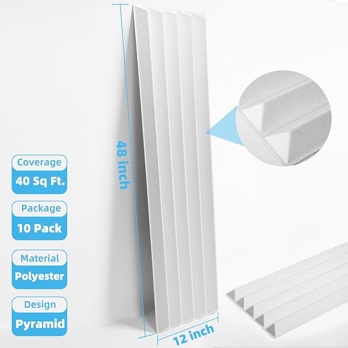 Art3d 10-Pack Peel and Stick Acoustic Panels - Image 8