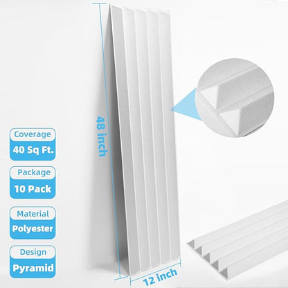 Art3d 10-Pack Peel and Stick Acoustic Panels - Image 8