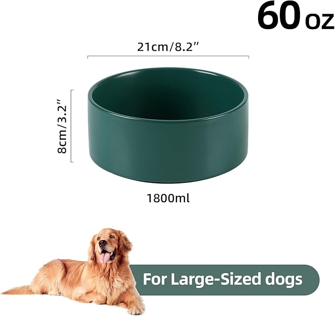 Non-Slip 8.2inch Ceramic Dog Food and Water Bowl - Image 2