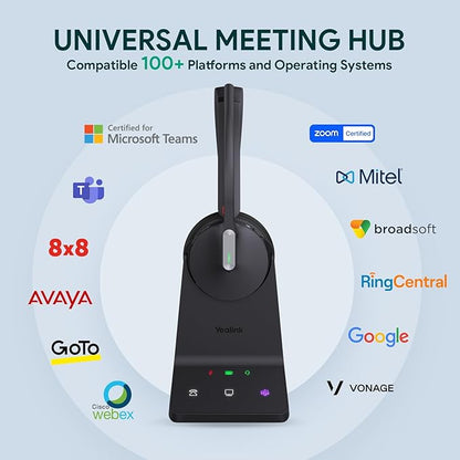 Yealink WH64 DECT & Bluetooth Mono UC Wireless Headset, 606ft Long Range Work - Image 7