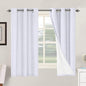 H.VERSAILTEX Primitive Linen Curtains 100% Blackout Curtain Drapes Burlap by HVERSAILTEX