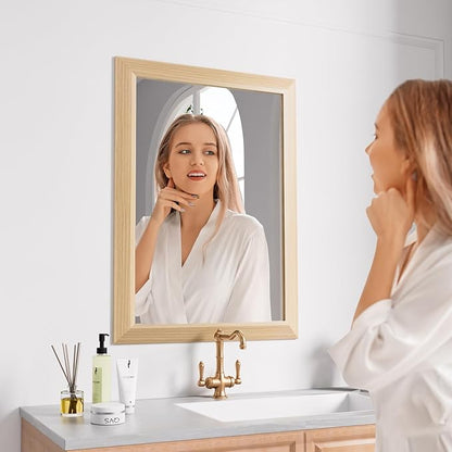 Amorho Bathroom Mirror for Wall, Hang Horizontally/Vertically, Suitable for - Image 5