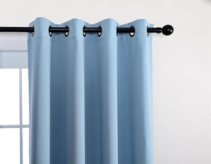 MIUCO Room Darkening Soild Grommet Blackout Curtains Panels - Image 6